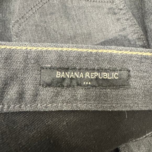 Banana Republic Pants Mens 33x32 (34x30 ACTUAL) Washwell Travel Athletic Gray - Picture 4 of 10